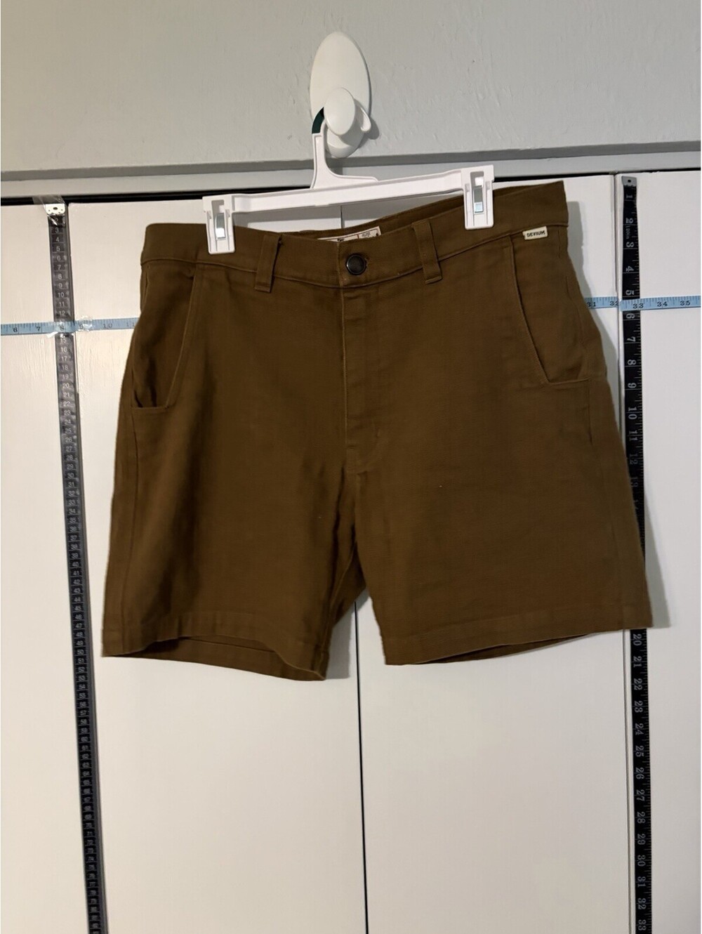 Devium Small Batch Originals Canvas Work Shorts Brown Sz 32 USA Made